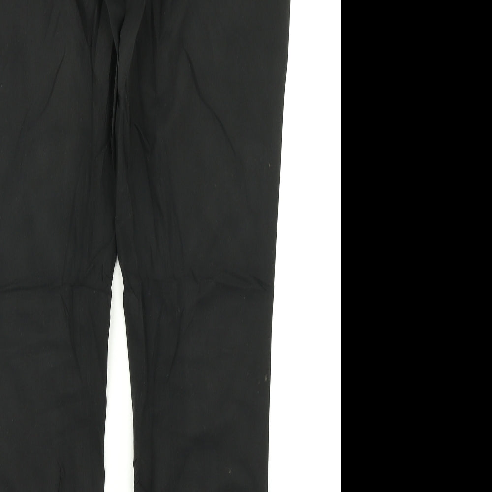 Womens UK Size 10 NEXT Regular Fit Dress Pants Black Trousers