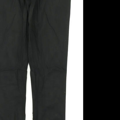 Womens UK Size 10 NEXT Regular Fit Dress Pants Black Trousers