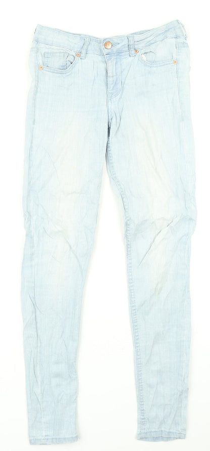 Red Concept Womens Blue  Denim Skinny Jeans Size 28 in L27 in