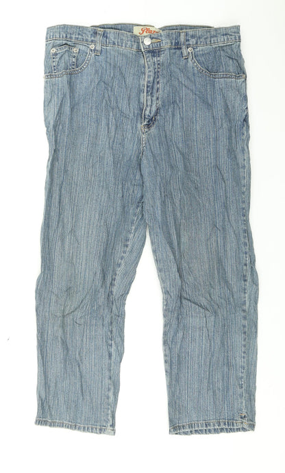 Plaza Womens Blue  Denim Capri Jeans Size XL L21 in