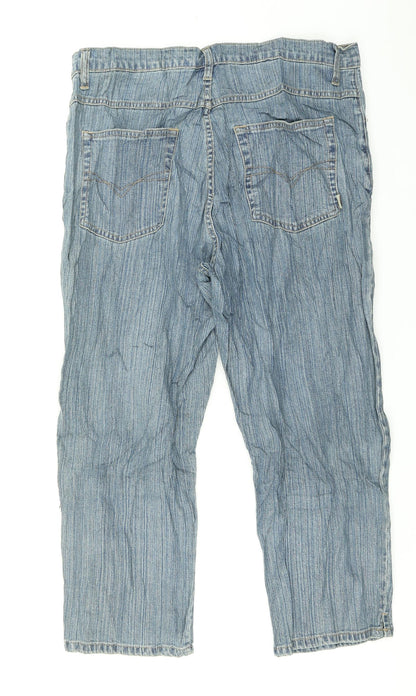 Plaza Womens Blue  Denim Capri Jeans Size XL L21 in