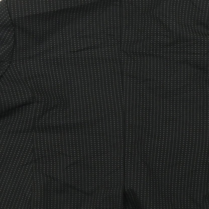 M&S Collection Womens Black Spotted  Jacket Blazer Size 14