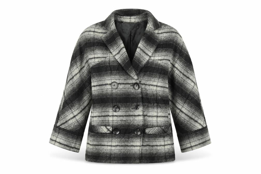 Womens UK Size 6 Signature Black Overcoat