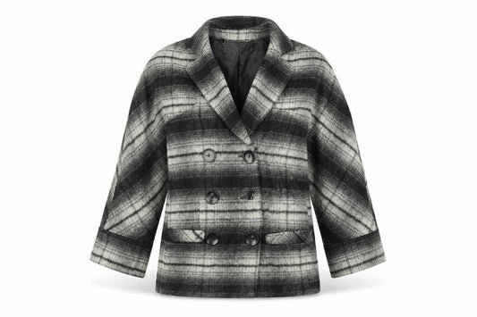 Womens UK Size 6 Signature Black Overcoat