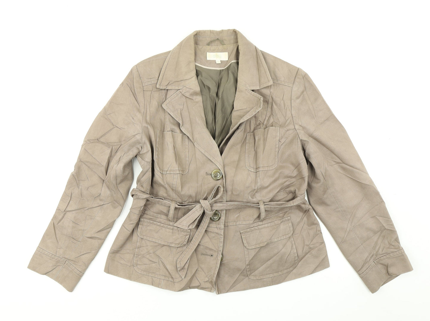 MArks & Spencer Womens Brown   Overcoat Coat Size 16