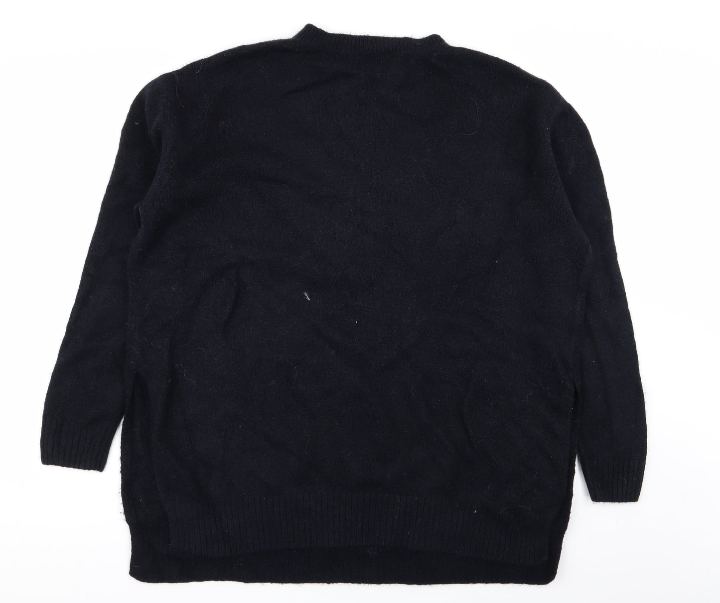 Womens UK Size M H&M Blue Pullover Jumper