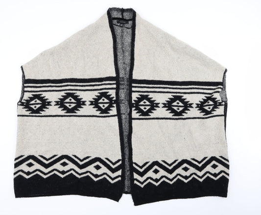 Primark Womens Multicoloured Geometric  Cardigan Jumper Size M  - size s/m