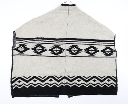 Primark Womens Multicoloured Geometric  Cardigan Jumper Size M  - size s/m