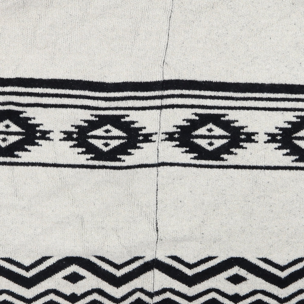 Primark Womens Multicoloured Geometric  Cardigan Jumper Size M  - size s/m