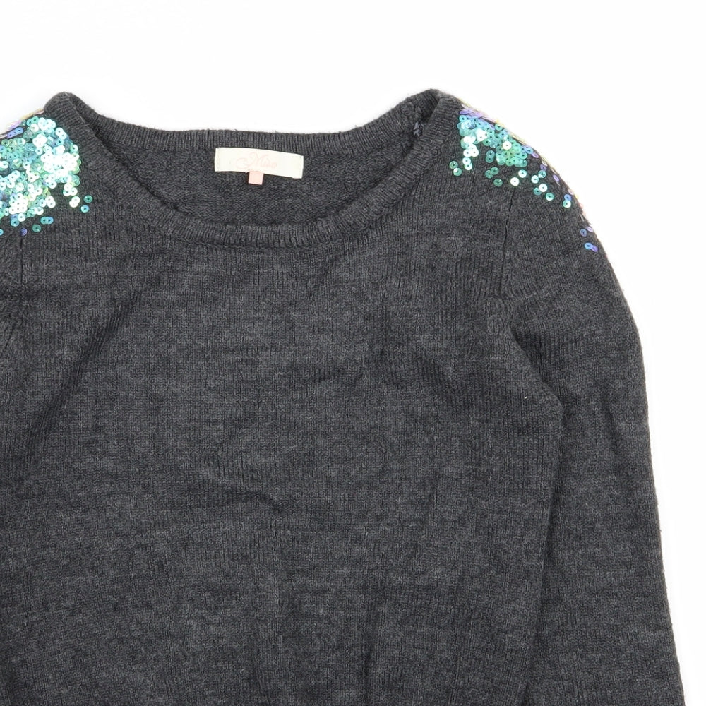 Womens UK Size 8 Miso Grey Pullover Jumper