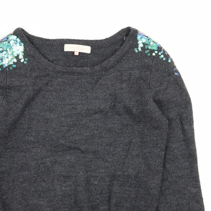 Womens UK Size 8 Miso Grey Pullover Jumper