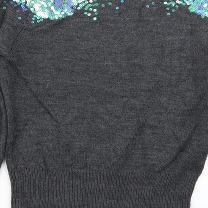 Womens UK Size 8 Miso Grey Pullover Jumper