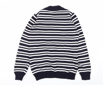 EWM Womens Multicoloured Striped  Pullover Jumper Size 10