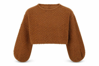 Womens UK Size S Stradivarius Brown Pullover Jumper