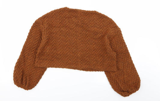 Womens UK Size S Stradivarius Brown Pullover Jumper