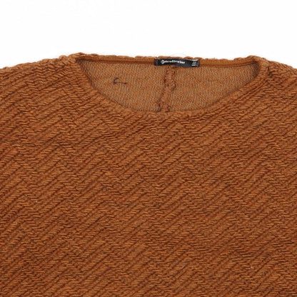 Womens UK Size S Stradivarius Brown Pullover Jumper