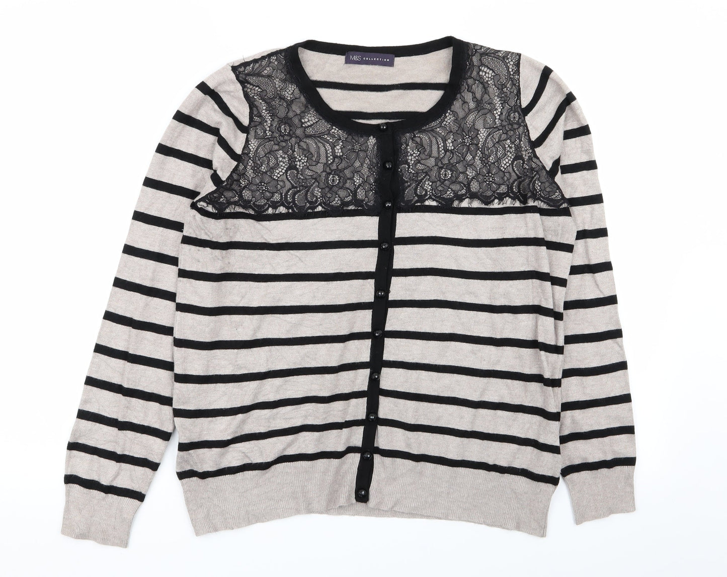 Womens UK Size 16 M&S Multicoloured Cardigan Jumper