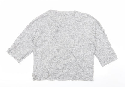 Womens UK Size S Zara Grey Pullover Jumper