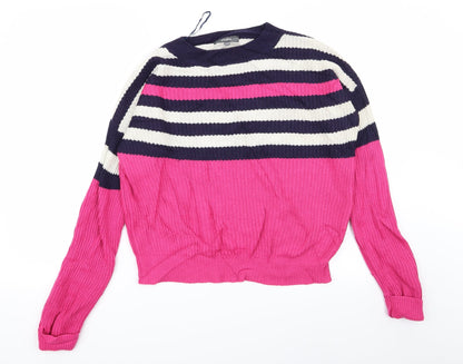 Womens UK Size 12 Studio Multicoloured Pullover Jumper
