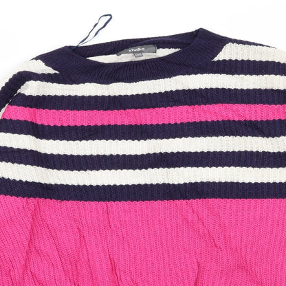 Womens UK Size 12 Studio Multicoloured Pullover Jumper