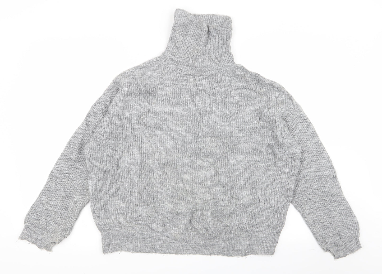 Womens UK Size S MNG Grey Pullover Jumper