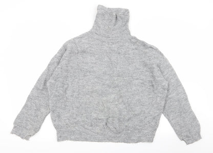 Womens UK Size S MNG Grey Pullover Jumper