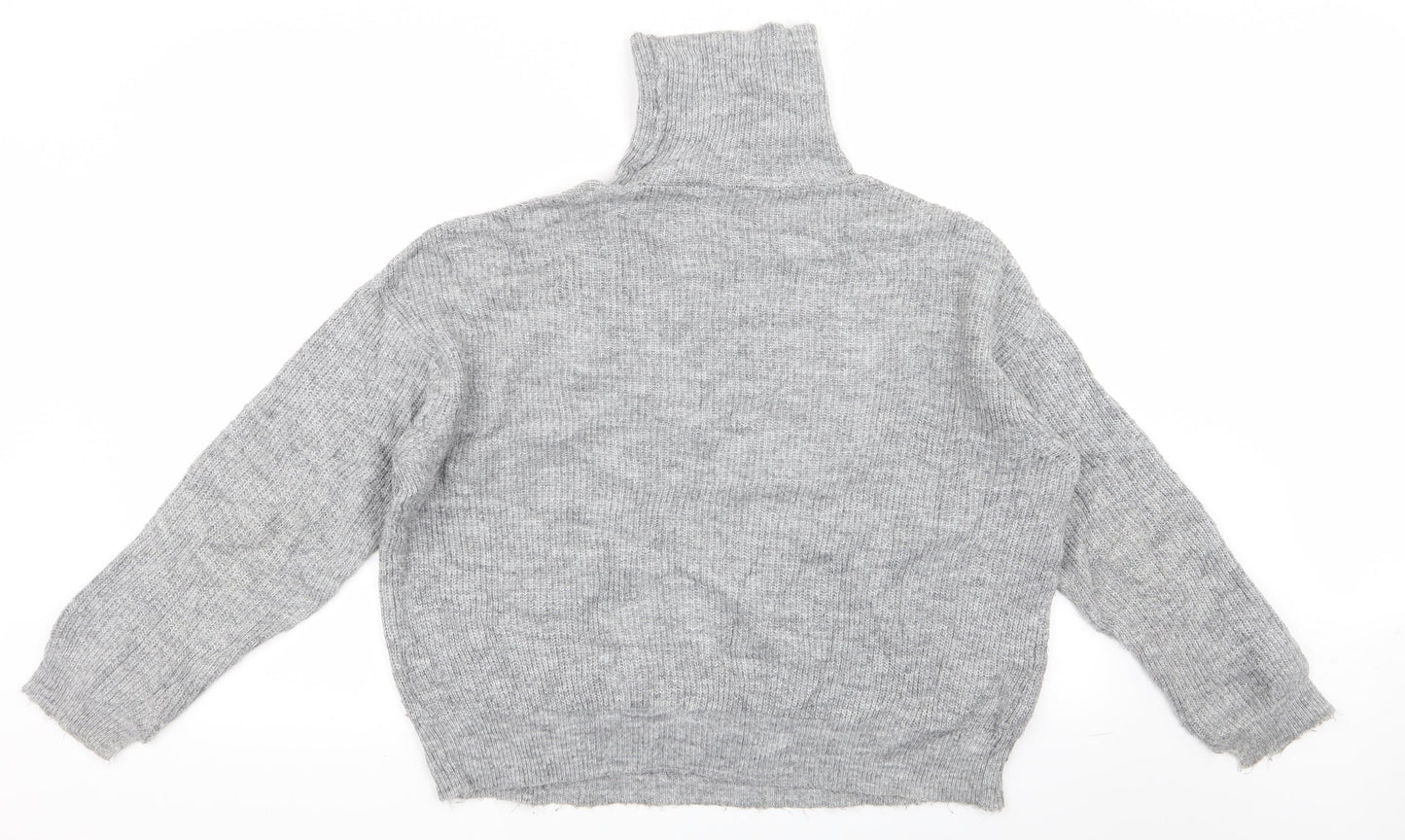 Womens UK Size S MNG Grey Pullover Jumper