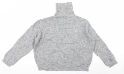 Womens UK Size S MNG Grey Pullover Jumper