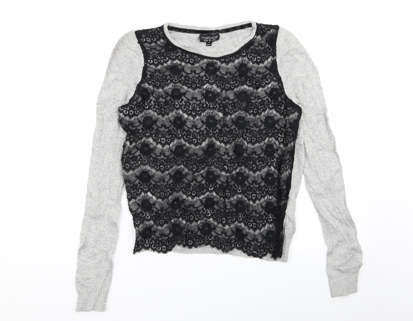 Womens UK Size 8 Topshop Multicoloured Pullover Jumper