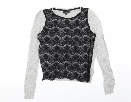 Womens UK Size 8 Topshop Multicoloured Pullover Jumper
