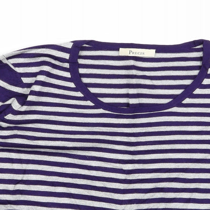 precise Womens Multicoloured Striped  Pullover Jumper Size S