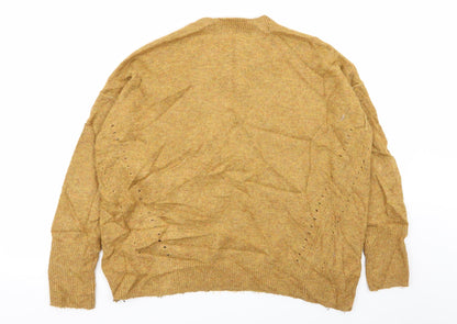 Womens UK Size 6 topshop Brown Pullover Jumper