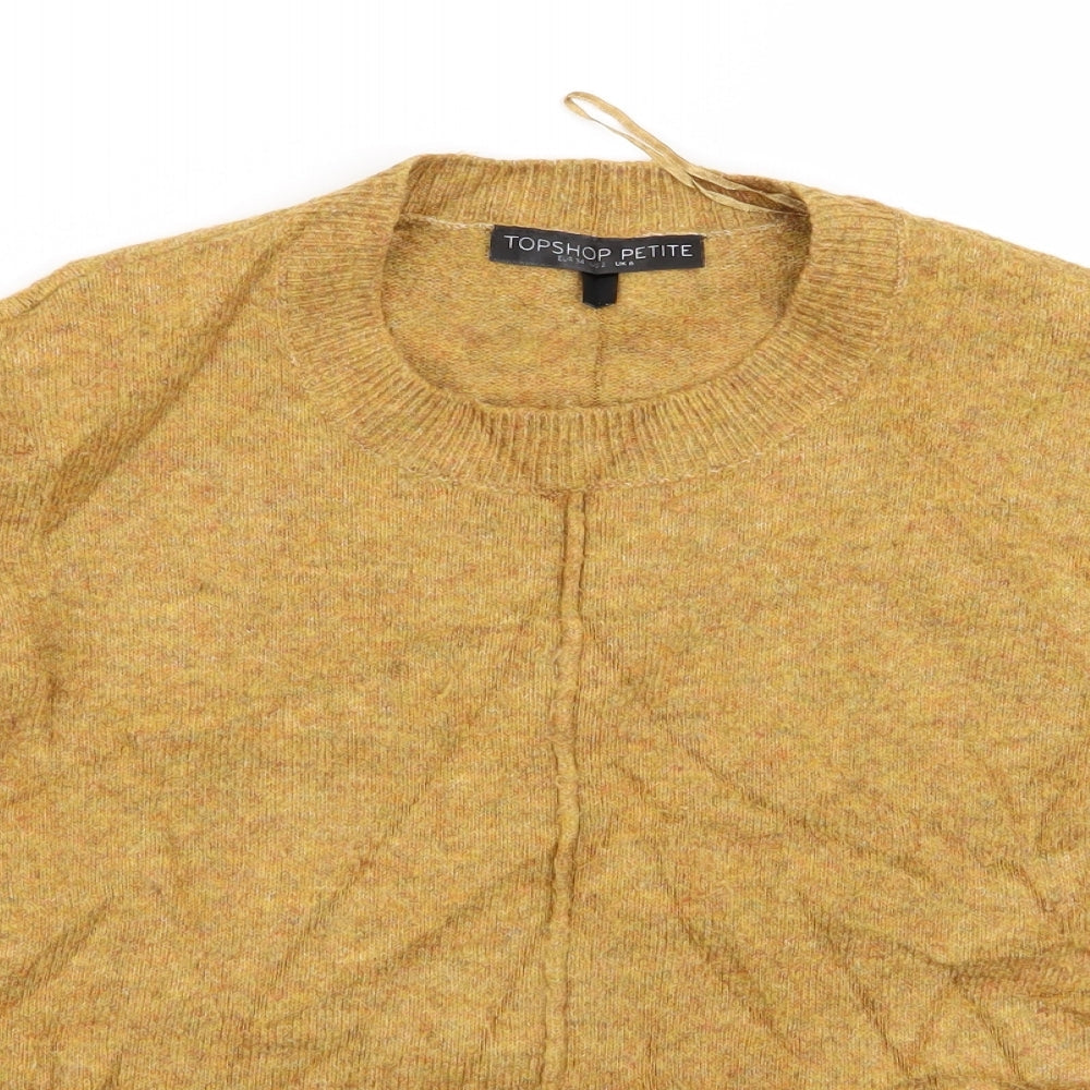 Womens UK Size 6 topshop Brown Pullover Jumper
