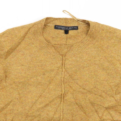 Womens UK Size 6 topshop Brown Pullover Jumper