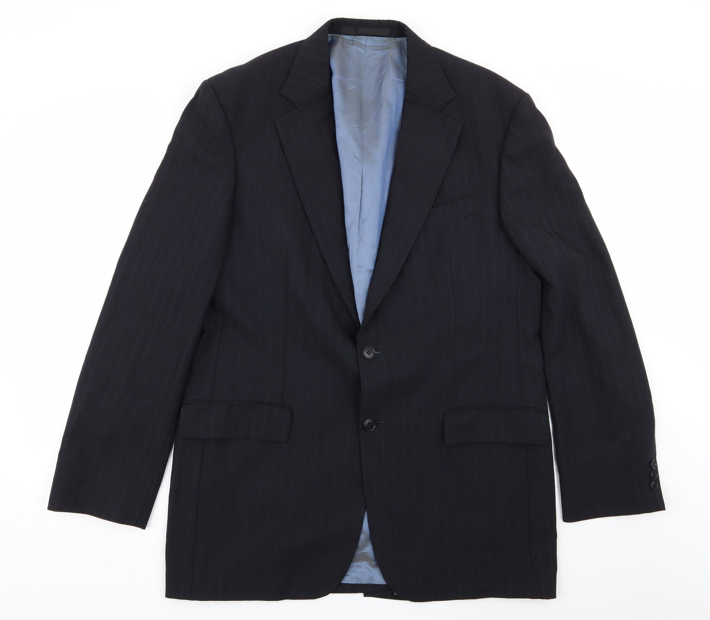 Mens UK Size 40 M&S Regular Blue Suit Jacket