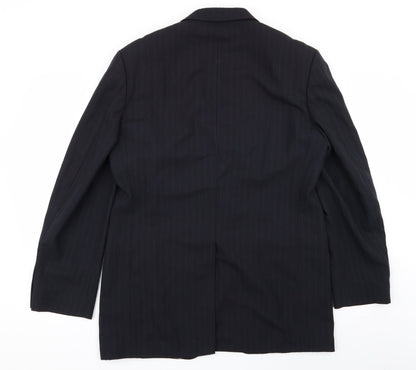 Mens UK Size 40 M&S Regular Blue Suit Jacket
