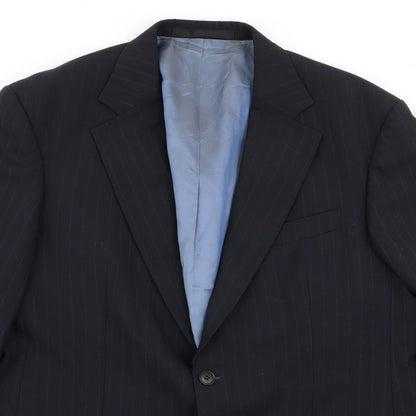 Mens UK Size 40 M&S Regular Blue Suit Jacket
