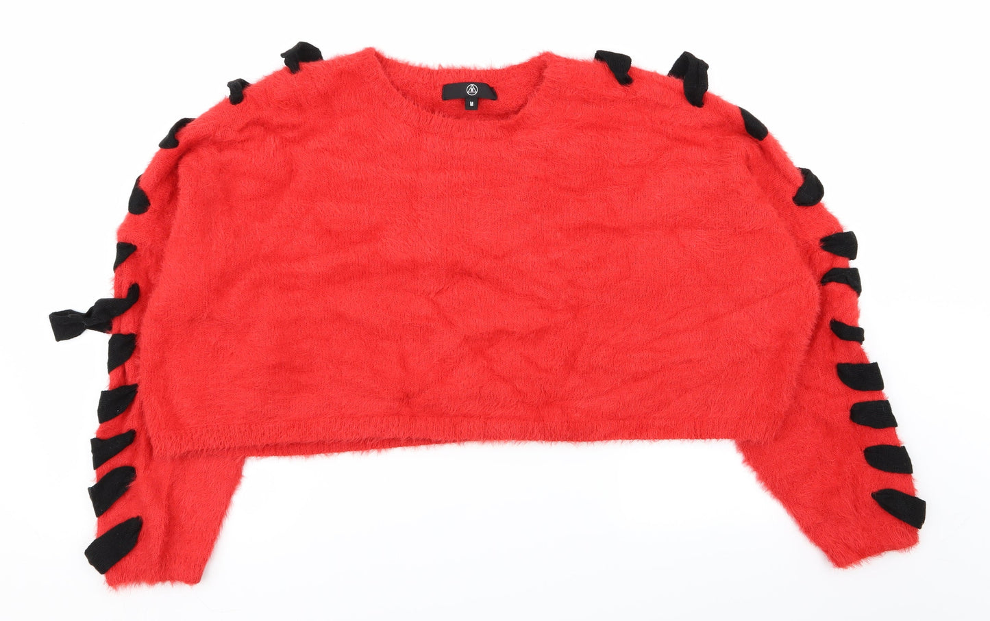 Womens UK Size M Missguided Red Pullover Jumper