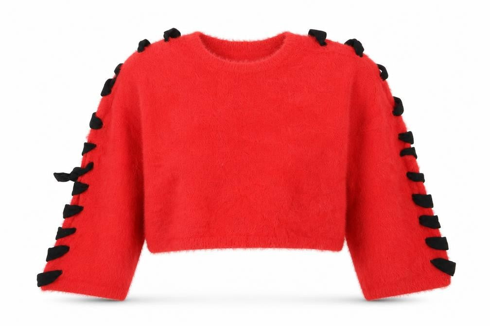 Womens UK Size M Missguided Red Pullover Jumper