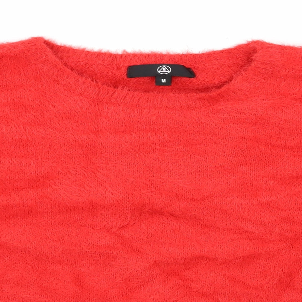 Womens UK Size M Missguided Red Pullover Jumper