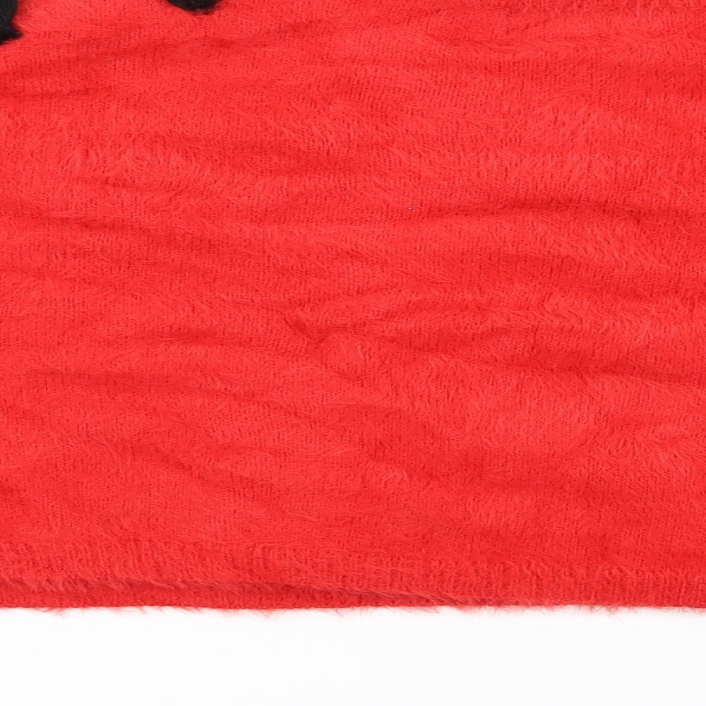 Womens UK Size M Missguided Red Pullover Jumper