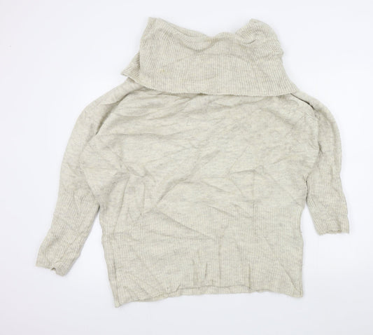 Womens UK Size M New Look Beige Pullover Jumper