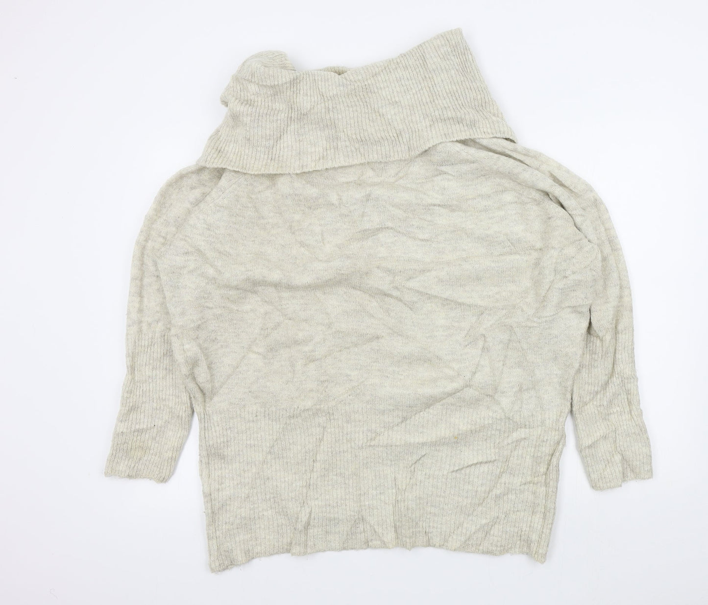 Womens UK Size M New Look Beige Pullover Jumper
