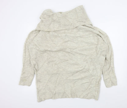 Womens UK Size M New Look Beige Pullover Jumper