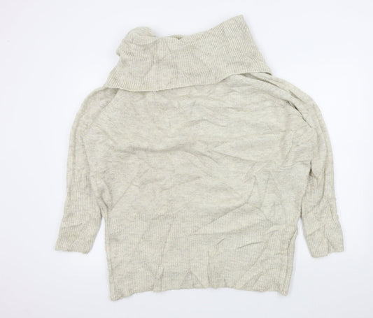 Womens UK Size M New Look Beige Pullover Jumper