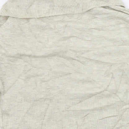 Womens UK Size M New Look Beige Pullover Jumper