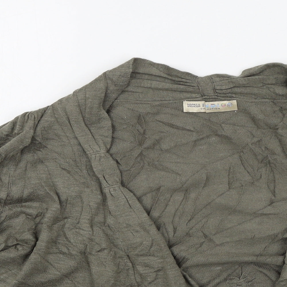 Womens UK Size 14 M&S Grey Cardigan Jumper