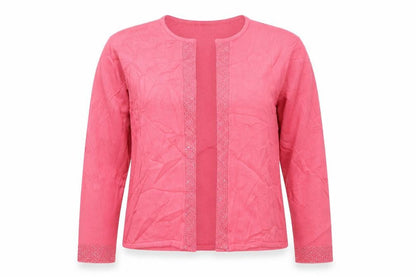 Womens UK Size 14 Viz-A-Viz Pink Cardigan Jumper