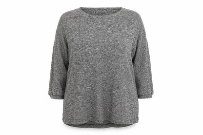 Womens UK Size 12 New Look Grey Henley Jumper