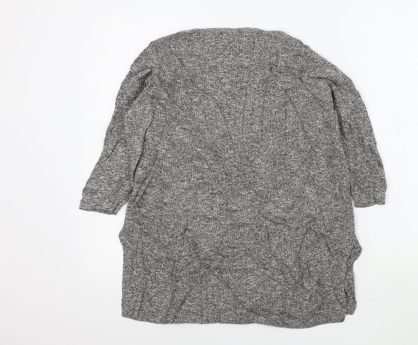 Womens UK Size 12 New Look Grey Henley Jumper
